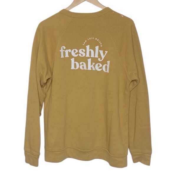 Distressed Marigold FRESHLY BAKED Dispensary Sweatshirt - Picture 1 of 9